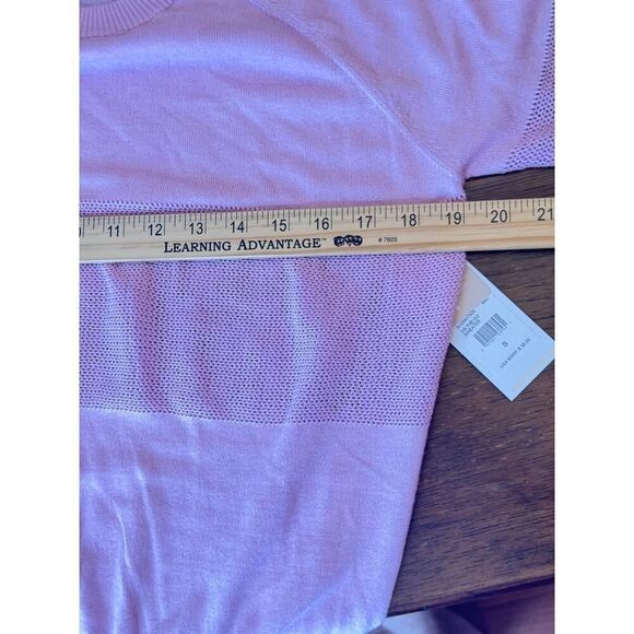 💜✨ NWT Spiritual Gangster On The Go Sweater Lavender Mesh Panel Size S Lilac - Picture 12 of 13